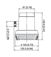 Помпа осушительная, 12 В, 600GPH (2271 л/ч), автоматическая 600GPH12B