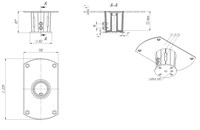 Основание палубное врезное ПЛОСКОЕ усеченное 10438